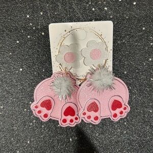 Rabbit tails earrings